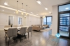 Luxury four bedroom apartment for rent in Vinhome Metropolis, Ba Dinh District, Hanoi.